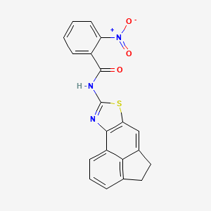 molecular formula C20H13N3O3S B2886364 N-(4,5-二氢吖萘并[5,4-d]噻唑-8-基)-2-硝基苯甲酰胺 CAS No. 477325-70-5