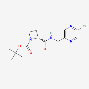 molecular formula C14H19ClN4O3 B2886379 tert-butyl (2R)-2-{[(5-chloropyrazin-2-yl)methyl]carbamoyl}azetidine-1-carboxylate CAS No. 2094034-15-6