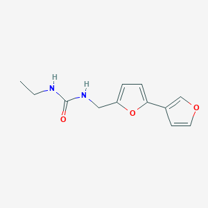 molecular formula C12H14N2O3 B2886383 1-([2,3'-Bifuran]-5-ylmethyl)-3-ethylurea CAS No. 2034251-02-8