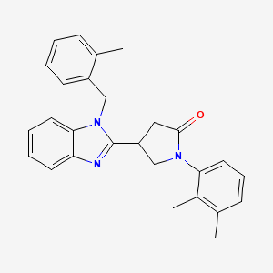 1-(2,3-dimethylphenyl)-4-(1-(2-methylbenzyl)-1H-benzo[d]imidazol-2-yl)pyrrolidin-2-one