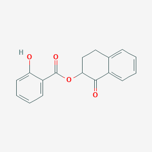 molecular formula C17H14O4 B288642 1-Oxo-1,2,3,4-tetrahydro-2-naphthalenyl salicylate 