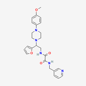 N1-(2-(furan-2-yl)-2-(4-(4-methoxyphenyl)piperazin-1-yl)ethyl)-N2-(pyridin-3-ylmethyl)oxalamide