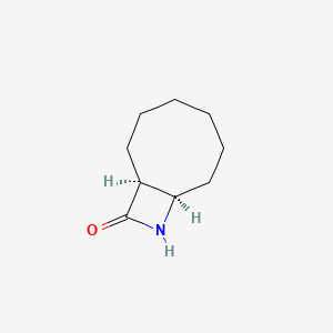 molecular formula C9H15NO B2886428 (1S,8R)-9-氮杂双环[6.2.0]癸-10-酮 CAS No. 522644-06-0