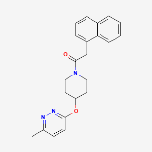 1-(4-((6-Methylpyridazin-3-yl)oxy)piperidin-1-yl)-2-(naphthalen-1-yl)ethanone