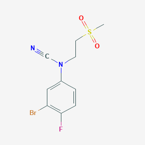 (3-Bromo-4-fluorophenyl)-(2-methylsulfonylethyl)cyanamide