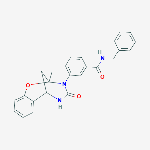 molecular formula C25H23N3O3 B2886465 N-benzyl-3-(2-methyl-4-oxo-5,6-dihydro-2H-2,6-methano-1,3,5-benzoxadiazocin-3(4H)-yl)benzamide CAS No. 901264-29-7