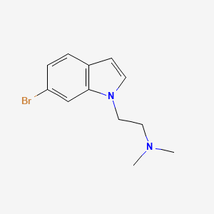 molecular formula C12H15BrN2 B2886480 6-溴-1-(2-(n,n-二甲氨基)乙基)-1H-吲哚 CAS No. 281204-56-6