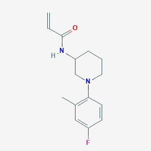 N-[1-(4-Fluoro-2-methylphenyl)piperidin-3-yl]prop-2-enamide