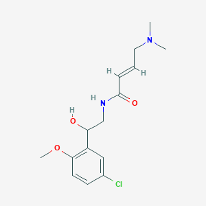 (E)-N-[2-(5-Chloro-2-methoxyphenyl)-2-hydroxyethyl]-4-(dimethylamino)but-2-enamide