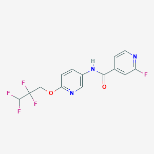 2-fluoro-N-[6-(2,2,3,3-tetrafluoropropoxy)pyridin-3-yl]pyridine-4-carboxamide