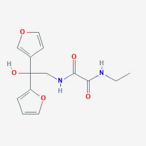 N1-ethyl-N2-(2-(furan-2-yl)-2-(furan-3-yl)-2-hydroxyethyl)oxalamide