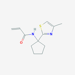 N-[1-(4-Methyl-1,3-thiazol-2-yl)cyclopentyl]prop-2-enamide