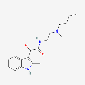 molecular formula C18H25N3O2 B2886508 N-(2-(butyl(methyl)amino)ethyl)-2-(2-methyl-1H-indol-3-yl)-2-oxoacetamide CAS No. 862813-69-2