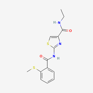 N-ethyl-2-(2-(methylthio)benzamido)thiazole-4-carboxamide