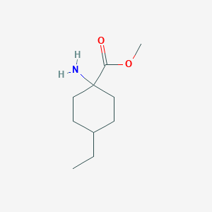 molecular formula C10H19NO2 B2886526 Methyl 1-aMino-4-ethylcyclohexanecarboxylate CAS No. 1094555-70-0
