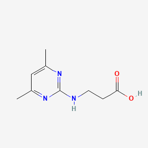 molecular formula C9H13N3O2 B2886542 3-[(4,6-dimethylpyrimidin-2-yl)amino]propanoic Acid CAS No. 781654-86-2