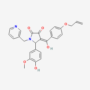 4-(4-(allyloxy)benzoyl)-3-hydroxy-5-(4-hydroxy-3-methoxyphenyl)-1-(pyridin-3-ylmethyl)-1H-pyrrol-2(5H)-one