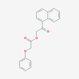 molecular formula C20H16O4 B288655 2-(1-Naphthyl)-2-oxoethyl phenoxyacetate 