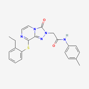 N-(2-chlorophenyl)-2-methyl-5-[5-(pyrrolidin-1-ylcarbonyl)-1,2,4-oxadiazol-3-yl]thiophene-3-sulfonamide