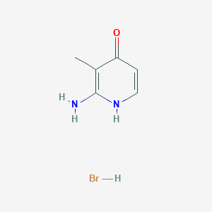 molecular formula C6H9BrN2O B2886552 2-Amino-3-methyl-1H-pyridin-4-one;hydrobromide CAS No. 2375269-91-1