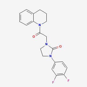 1-(3,4-difluorophenyl)-3-(2-(3,4-dihydroquinolin-1(2H)-yl)-2-oxoethyl)imidazolidin-2-one