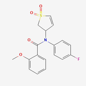N-(1,1-dioxido-2,3-dihydrothien-3-yl)-N-(4-fluorophenyl)-2-methoxybenzamide