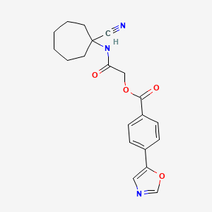 [(1-Cyanocycloheptyl)carbamoyl]methyl 4-(1,3-oxazol-5-yl)benzoate