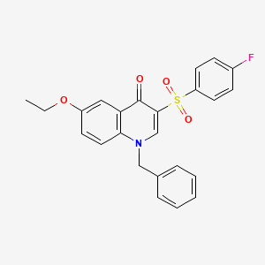 1-Benzyl-6-ethoxy-3-(4-fluorophenyl)sulfonylquinolin-4-one