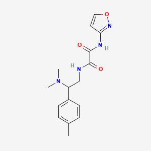 molecular formula C16H20N4O3 B2886602 N1-(2-(dimethylamino)-2-(p-tolyl)ethyl)-N2-(isoxazol-3-yl)oxalamide CAS No. 899747-50-3