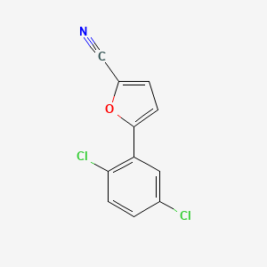 molecular formula C11H5Cl2NO B2886616 5-(2,5-Dichlorophenyl)furan-2-carbonitrile CAS No. 480439-32-5