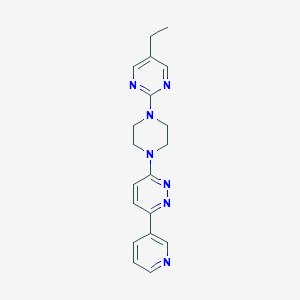 molecular formula C19H21N7 B2886639 3-[4-(5-Ethylpyrimidin-2-yl)piperazin-1-yl]-6-pyridin-3-ylpyridazine CAS No. 2380176-22-5