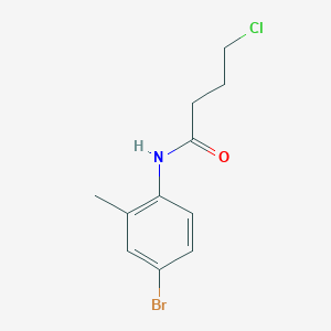 molecular formula C11H13BrClNO B2886651 N-(4-Bromo-2-methylphenyl)-4-chlorobutanamide CAS No. 940734-78-1
