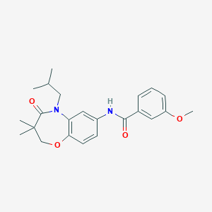 N-(5-isobutyl-3,3-dimethyl-4-oxo-2,3,4,5-tetrahydrobenzo[b][1,4]oxazepin-7-yl)-3-methoxybenzamide