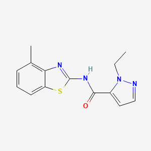 1-ethyl-N-(4-methylbenzo[d]thiazol-2-yl)-1H-pyrazole-5-carboxamide