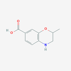 molecular formula C10H11NO3 B2886697 2-Methyl-3,4-dihydro-2H-1,4-benzoxazine-7-carboxylic acid CAS No. 1506924-95-3