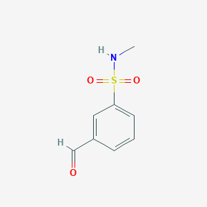 molecular formula C8H9NO3S B2886702 3-formyl-N-methylbenzenesulfonamide CAS No. 132390-65-9