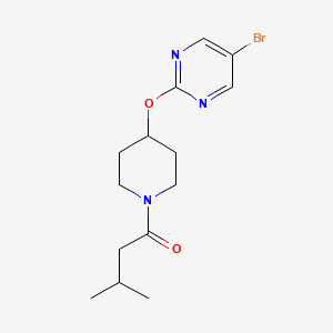 1-{4-[(5-Bromopyrimidin-2-yl)oxy]piperidin-1-yl}-3-methylbutan-1-one