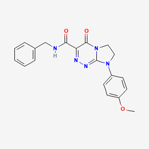 molecular formula C20H19N5O3 B2886711 N-benzyl-8-(4-methoxyphenyl)-4-oxo-4,6,7,8-tetrahydroimidazo[2,1-c][1,2,4]triazine-3-carboxamide CAS No. 946279-83-0