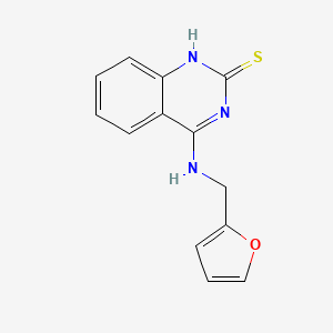 molecular formula C13H11N3OS B2886714 4-(furan-2-ylmethylamino)-1H-quinazoline-2-thione CAS No. 440334-05-4