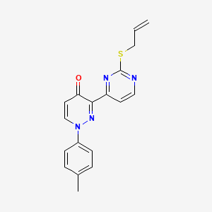 3-[2-(allylsulfanyl)-4-pyrimidinyl]-1-(4-methylphenyl)-4(1H)-pyridazinone