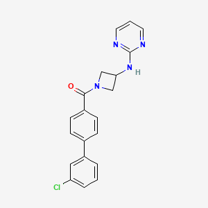 (3'-Chloro-[1,1'-biphenyl]-4-yl)(3-(pyrimidin-2-ylamino)azetidin-1-yl)methanone