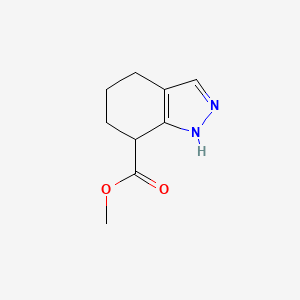 molecular formula C9H12N2O2 B2886768 methyl 4,5,6,7-tetrahydro-1H-indazole-7-carboxylate CAS No. 1891259-54-3