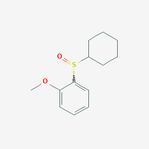 molecular formula C13H18O2S B2886770 (R)-环己基 2-甲氧基苯基亚砜 CAS No. 594836-19-8