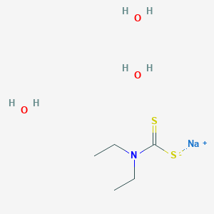 molecular formula C5H16NNaO3S2 B028868 二乙基二硫代氨基甲酸钠三水合物 CAS No. 20624-25-3