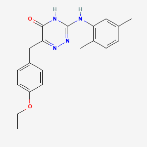 3-((2,5-dimethylphenyl)amino)-6-(4-ethoxybenzyl)-1,2,4-triazin-5(4H)-one