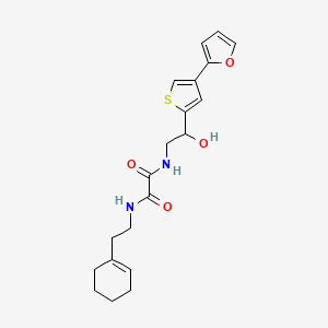 N-[2-(Cyclohexen-1-yl)ethyl]-N'-[2-[4-(furan-2-yl)thiophen-2-yl]-2-hydroxyethyl]oxamide