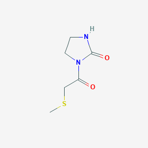 1-(2-Methylsulfanylacetyl)imidazolidin-2-one