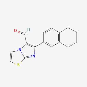 6-(5,6,7,8-Tetrahydronaphthalen-2-yl)imidazo[2,1-b][1,3]thiazole-5-carbaldehyde