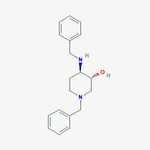 (3R,4R)-1-Benzyl-4-(benzylamino)piperidin-3-OL