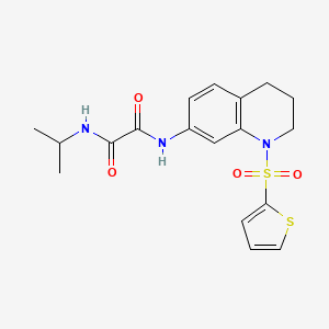 N'-propan-2-yl-N-(1-thiophen-2-ylsulfonyl-3,4-dihydro-2H-quinolin-7-yl)oxamide